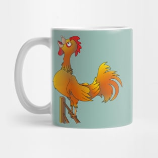 Bantam Rooster crowing Mug